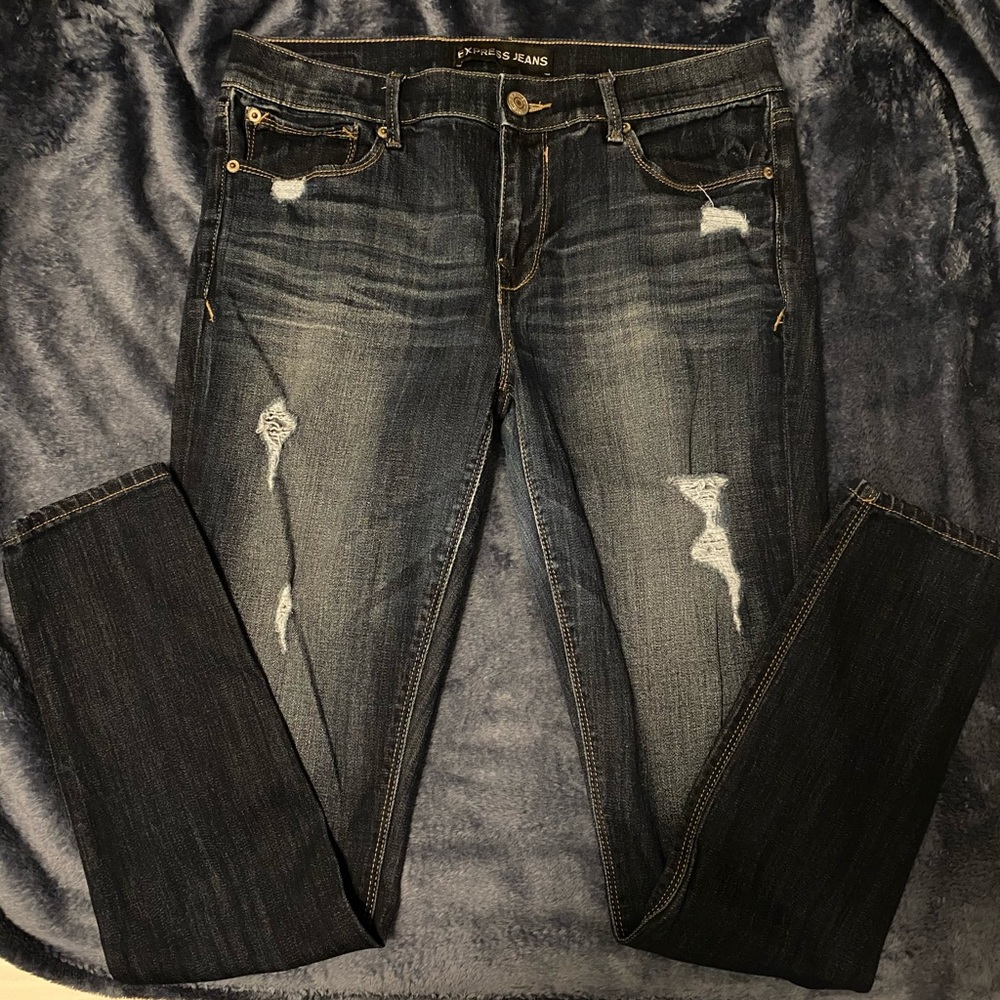 Express Mid Rise Skinny Jeans Size 10